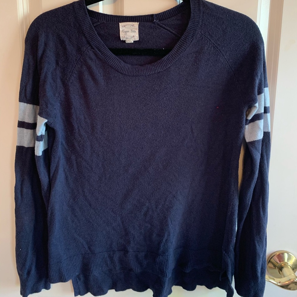 blue sweater